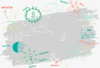 不规则卡通背景图