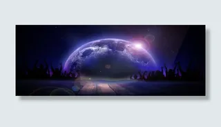 地球背景海报免抠