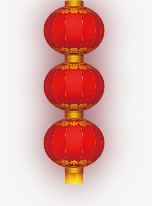 三个红灯笼免抠