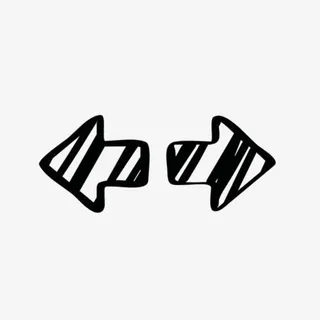 黑色 箭头 左右 网格免抠