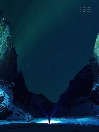 蓝色夜空星空海报背景高清