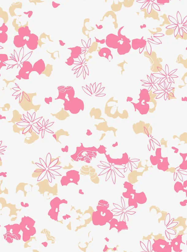 手绘山茶花背景花纹