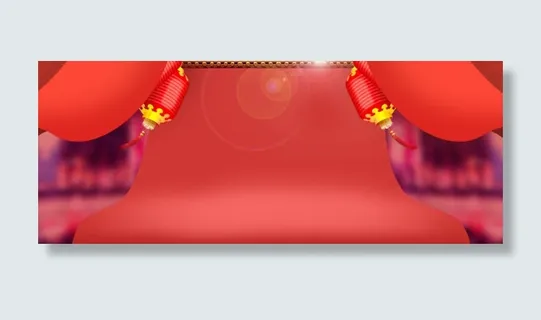 红色新年灯笼装饰喜庆免抠