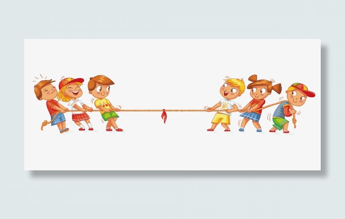 拔河比赛的小朋友免抠