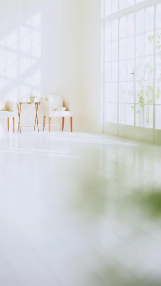 小清新落地窗H5背景素材高清