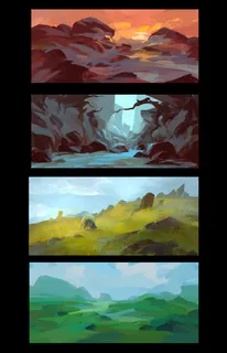 白云高山日出希望免抠