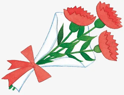 一束玫瑰花免抠