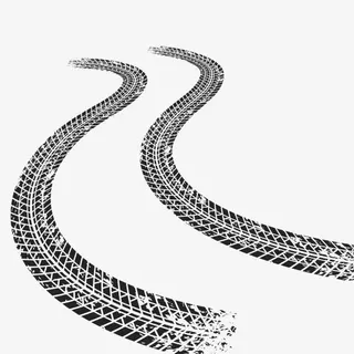 黑色轮胎印免抠