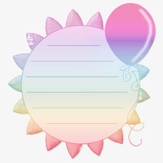 向日葵纸张和气球免抠