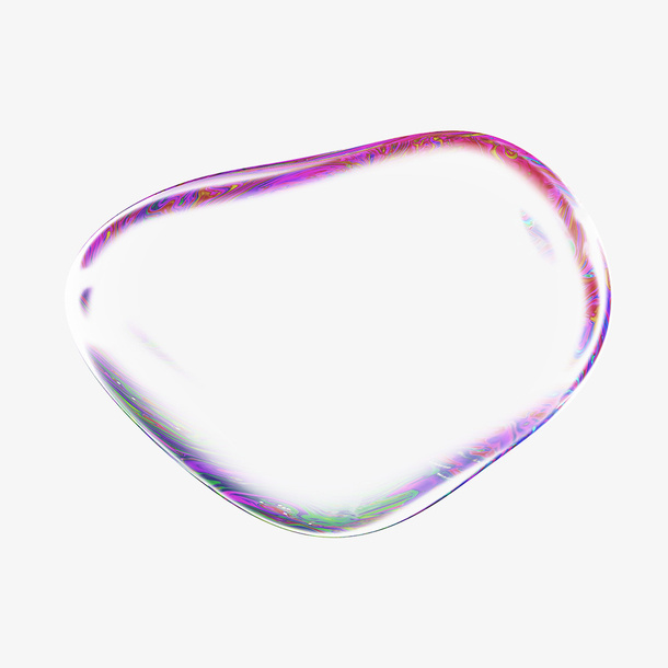 彩色透明png气泡免抠