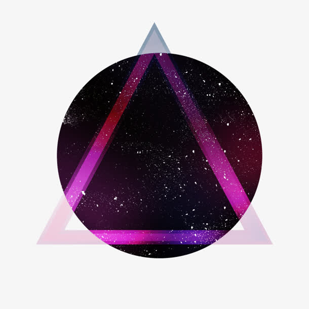 星空几何png免抠