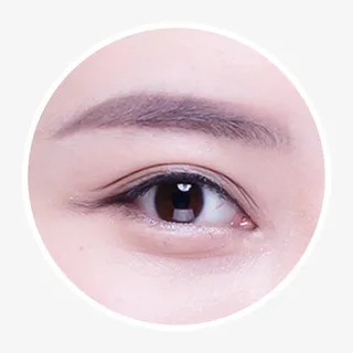 灰色圆弧眼睛医疗美容元素免抠