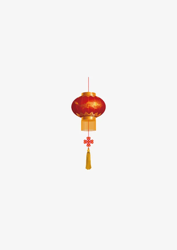 红色灯笼元素节日免抠