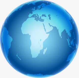 唯美蓝色地球免抠
