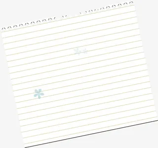 红色线条纸张免抠