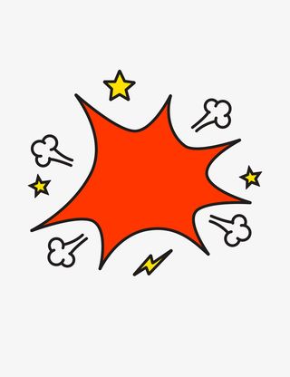 对话框卡通对话框星星会话框免抠