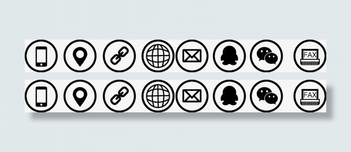 整套名片图标免抠图标元素