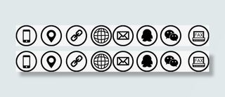 整套名片图标免抠图标元素