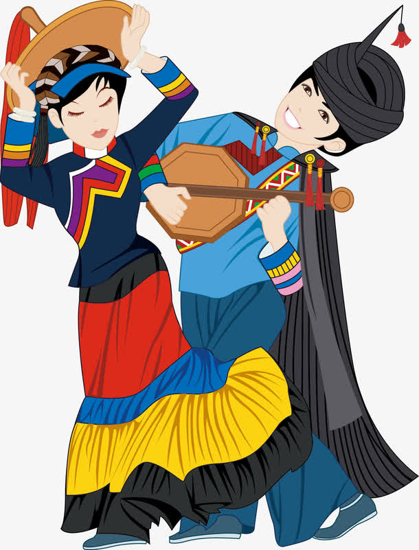 民族男女免抠