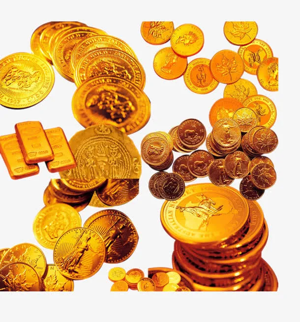 黄金 金币免抠
