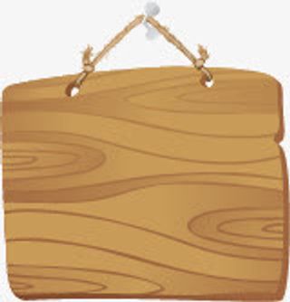 木板卡通木板促销标签免抠