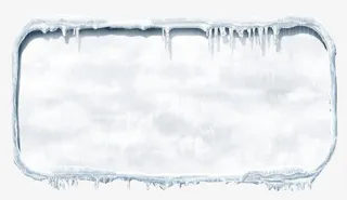 冰雪对话框免抠