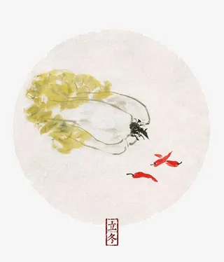 传统二十四节气立冬免抠