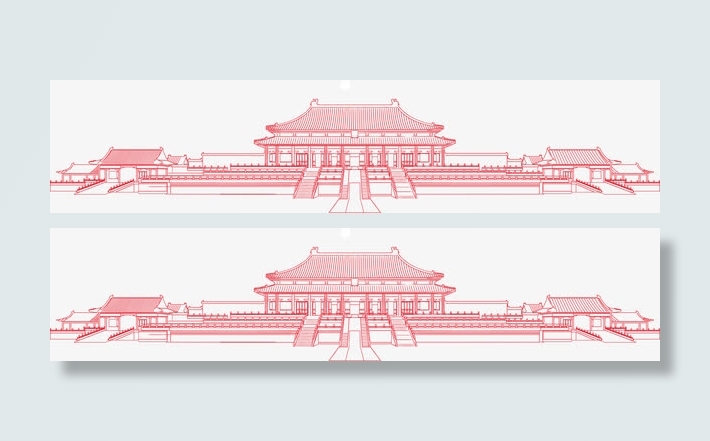 故宫剪影免抠