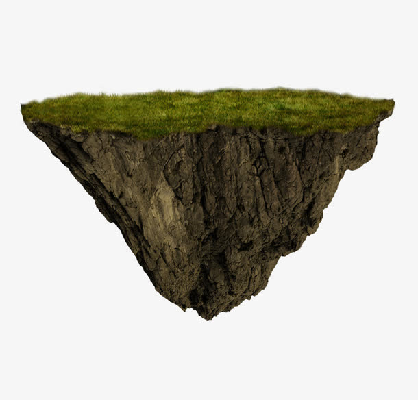 抽象创意风景悬崖免抠