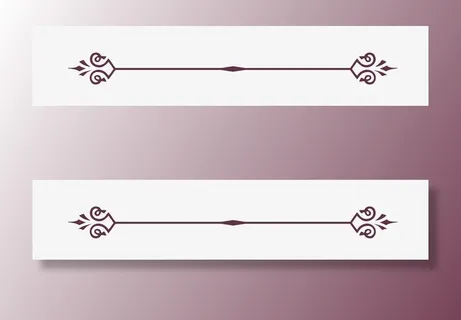 梦幻花纹分割线免抠