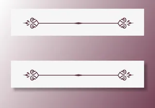 梦幻花纹分割线免抠