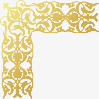 金色边框免抠