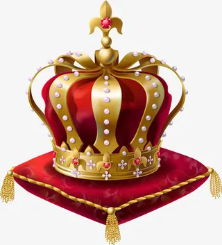 矢量手绘精美的王冠免抠