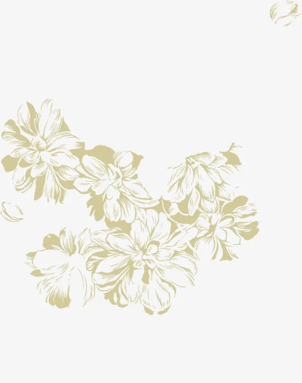 手绘艺术美感花朵免抠