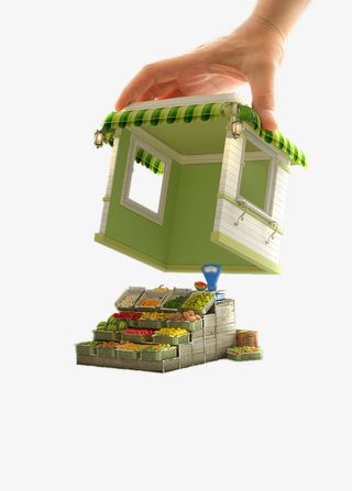 卡通水果铺免抠