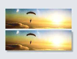 商务大气banner壁纸