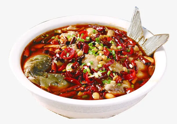 鱼尾水煮鱼免抠