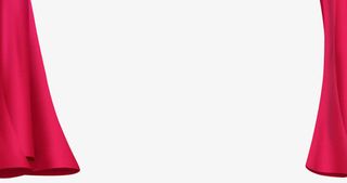 帘子幕布红色幕部免抠