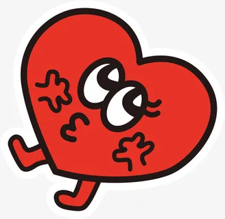 可爱爱心元素免抠