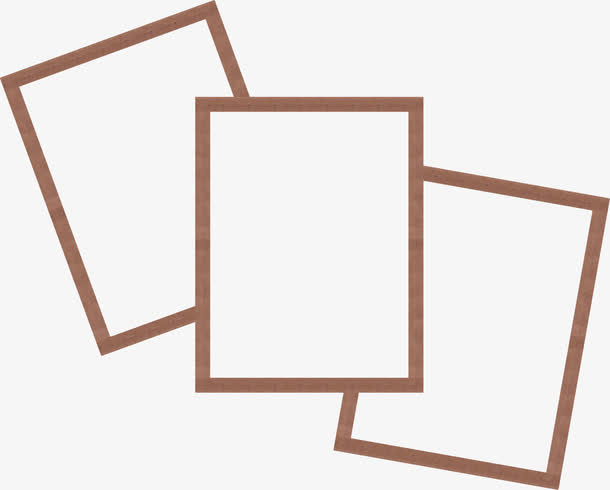 相框素材相框图标  几何方块边框免抠