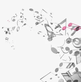 漂浮音符免抠