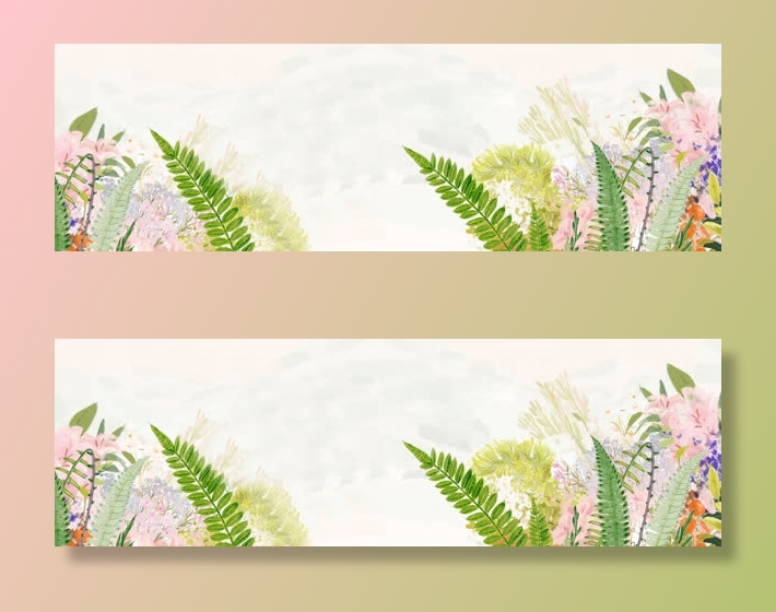 小清新背景素材背景花草图片免抠