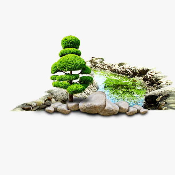 河边素材免抠