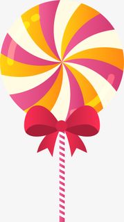 彩色矢量波板糖糖果免抠