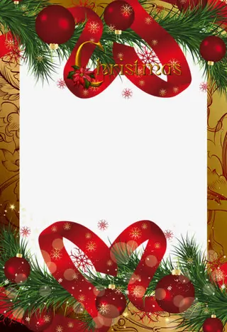 创意卡通圣诞节边框免抠