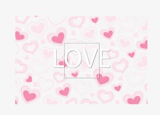粉色浪漫爱心免抠