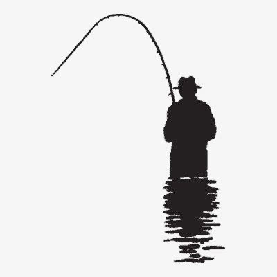 垂钓剪影免抠