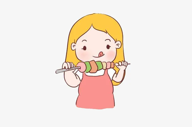 爱吃糖的小女孩免抠