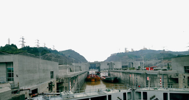 三峡大坝船闸免抠