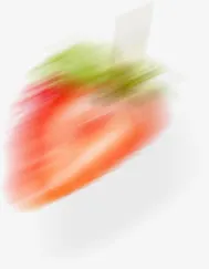 模糊的草莓水果素材免抠